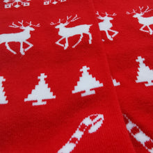 Load image into Gallery viewer, Red Reindeer Christmas Socks