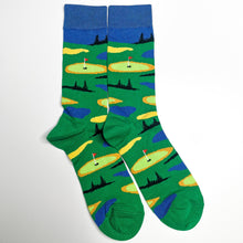 Load image into Gallery viewer, Golf Green and Cart Socks