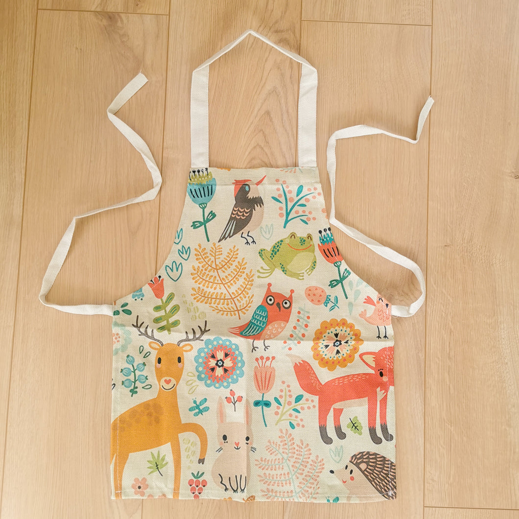 Child and Adult Woodland Aprons
