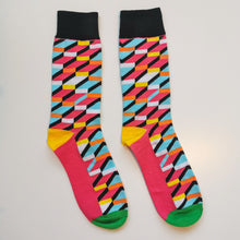 Load image into Gallery viewer, Vivid Striped and Dotted Socks | Bright, Colourful, Soft Socks