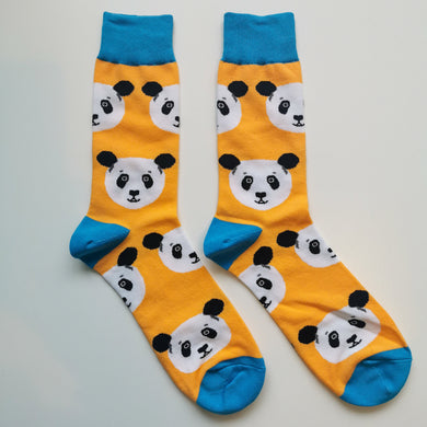 Panda Face Sock | Cute Pandas, Soft, Colourful, Adorable Cotton Happy Socks | Animals, Pandas, Nature