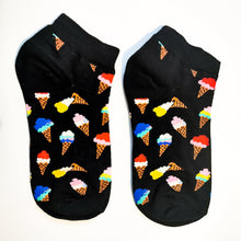 Load image into Gallery viewer, Fast Food Socks | Burgers, Chips, Fries, Shake, Ice Cream, Pizza | McDonald's, Pizza Hut, Dairy Queen | Bright, Fun Socks