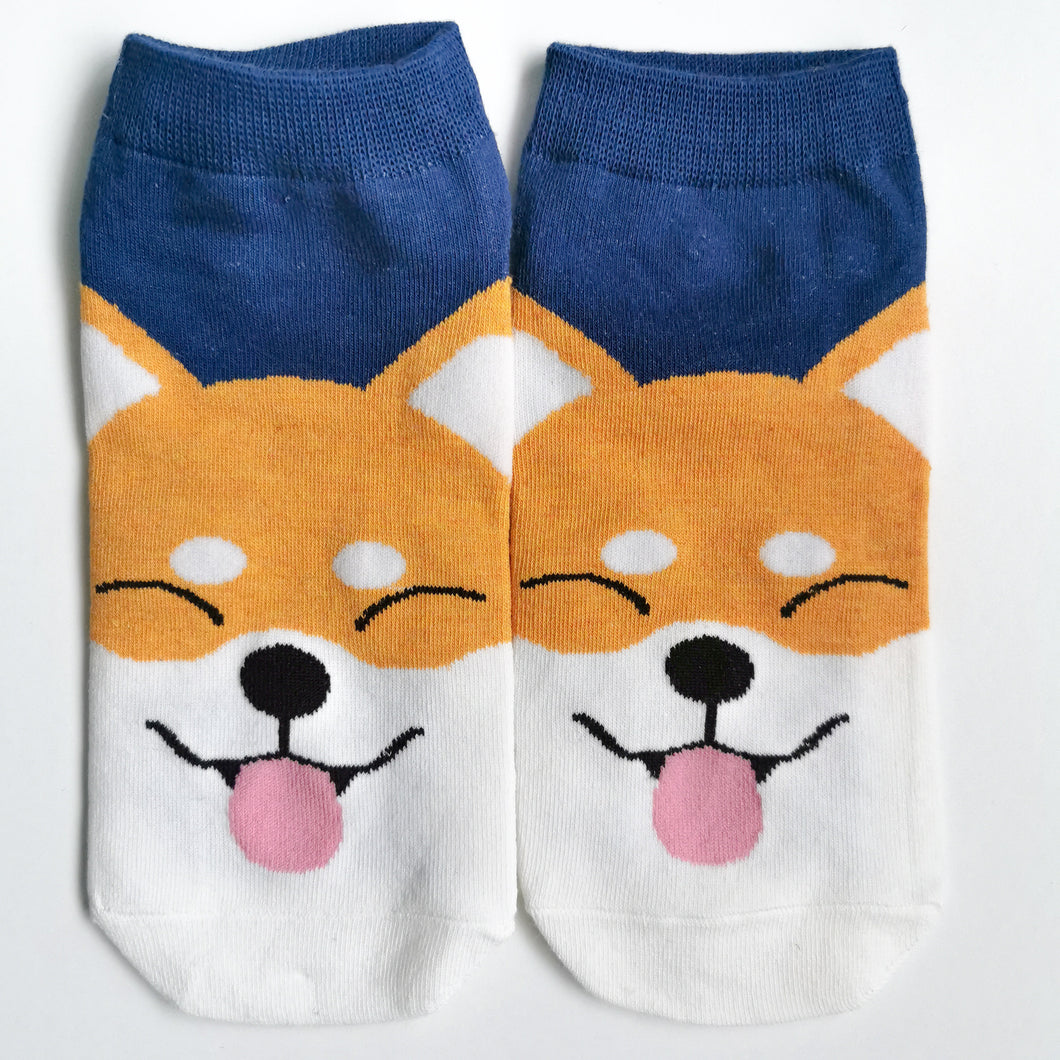 Cute Corgi Socks | Dogs and Dog Lovers | Cute Cotton Trainer Socks