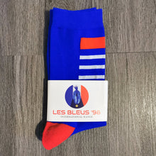 Load image into Gallery viewer, France 'Les Bleus '98' Socks | Retro Football, Casual Socks | World Cup 1998, Colourful, Soft Cotton