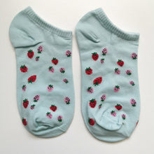 Load image into Gallery viewer, Fruity Trainer Socks | Watermelons, Strawberries, Pineapples, Cherries, Bananas, Avocado | Soft, Bright, Happy Cotton Socks