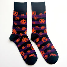Load image into Gallery viewer, Halloween Socks | Bats, Pumpkins, Frankenstein, Mummy, Spooky | Soft Scary Cotton Socks