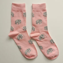 Load image into Gallery viewer, Elephant, Rabbit, Alpaca Socks | Animals, Wildlife, Elephants, Bunnies, Llamas | Happy, Soft, Fun Socks
