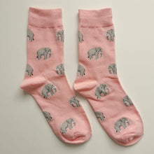 Load image into Gallery viewer, Elephant, Rabbit, Alpaca Socks | Animals, Wildlife, Elephants, Bunnies, Llamas | Happy, Soft, Fun Socks