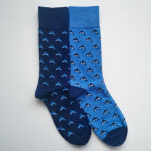 Load image into Gallery viewer, Dolphin Socks | Animals, Cute Designs, Ocean Life Socks | Soft, Colourful, Fun, Happy Unisex Socks