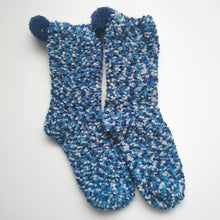 Load image into Gallery viewer, Cosy Bobble Socks | Warm Winter Fleece | Colourful, Soft House Socks
