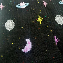 Load image into Gallery viewer, Cute Space Socks | NASA, Saturn, Moon, Galaxy, Milky Way, Stars | Soft Cotton