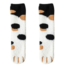 Load image into Gallery viewer, Winter Cat Socks | Warm Fleece, Cats, Cat Lovers | Kittens, Tabby Cat, Ginger Cat, Black Cat, Calico Cat