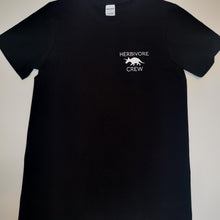 Load image into Gallery viewer, Clever Girl & Herbivore Crew Dinosaur Cotton T-Shirts | Vegan and Vegetarian | Triceratops and Velociraptor | Retro 90s Tees | Jurassic Park