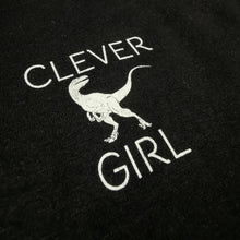 Load image into Gallery viewer, Clever Girl & Herbivore Crew Dinosaur Cotton T-Shirts | Vegan and Vegetarian | Triceratops and Velociraptor | Retro 90s Tees | Jurassic Park
