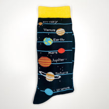 Load image into Gallery viewer, Space Socks | NASA, Saturn, Mars, Earth, Jupiter, Mercury, Venus, Neptune, Uranus | Geek, Nerd, Cool Socks