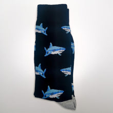 Load image into Gallery viewer, Shark Socks | Animals, Sea Life, Ocean Life, Jaws | Soft, Colourful, Fun, Happy Unisex Socks