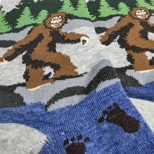 Load image into Gallery viewer, Big Foot Socks | Sasquatch, Yeti, Mythological Creature Socks | Fun, Happy Socks