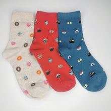 Load image into Gallery viewer, Tasty Food Socks | Sushi, Donuts, Cookies, Ice Cream, Coffee | Colourful, Soft, Bright and Happy Socks