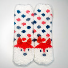 Load image into Gallery viewer, Animal Fleece Socks | Warm House Socks | Animals, Wildlife, Safari | Soft, Colourful Happy, Cosy Socks

