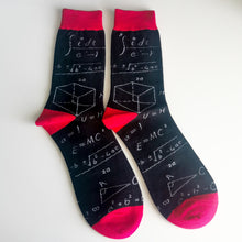 Load image into Gallery viewer, Algebra Unisex Socks | Adult UK Size 8-11 | Maths, Teacher Gift, Einstein, School | Soft Dress Socks