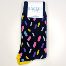 Load image into Gallery viewer, Sprinkles Socks | Adult UK Size 7-11 | Bright, Colourful, Soft Dress Socks