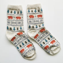 Load image into Gallery viewer, Forest Bear Socks
