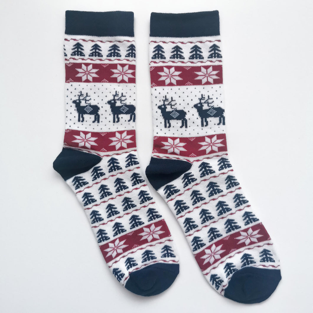 Winter Rudolph Socks