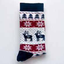 Load image into Gallery viewer, Winter Rudolph Socks

