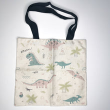 Load image into Gallery viewer, Blue and Pink Dino Tote Bags
