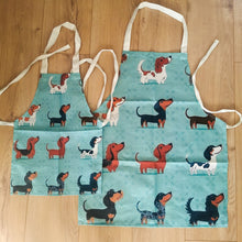 Load image into Gallery viewer, Child and Adult Daschund Aprons
