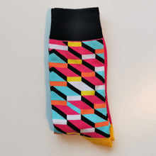 Load image into Gallery viewer, Vivid Striped and Dotted Socks | Bright, Colourful, Soft Socks
