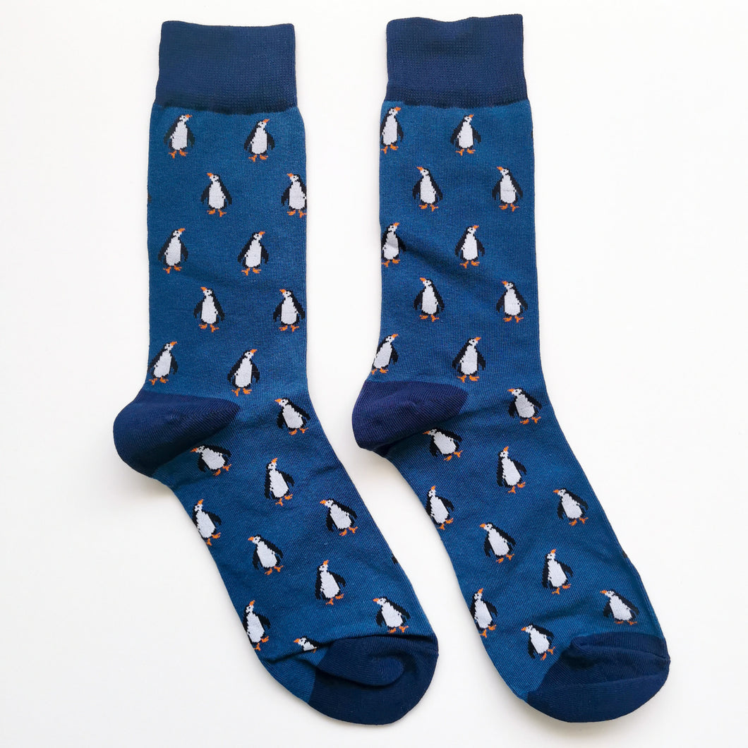 Penguin Socks | Cute Animal Unisex Socks | Soft Cotton, Happy Long and Short Socks