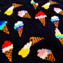 Load image into Gallery viewer, Fast Food Socks | Burgers, Chips, Fries, Shake, Ice Cream, Pizza | McDonald&#39;s, Pizza Hut, Dairy Queen | Bright, Fun Socks
