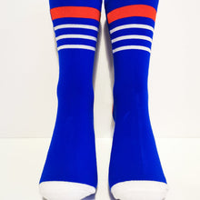 Load image into Gallery viewer, France &#39;Les Bleus &#39;98&#39; Socks | Retro Football, Casual Socks | World Cup 1998, Colourful, Soft Cotton
