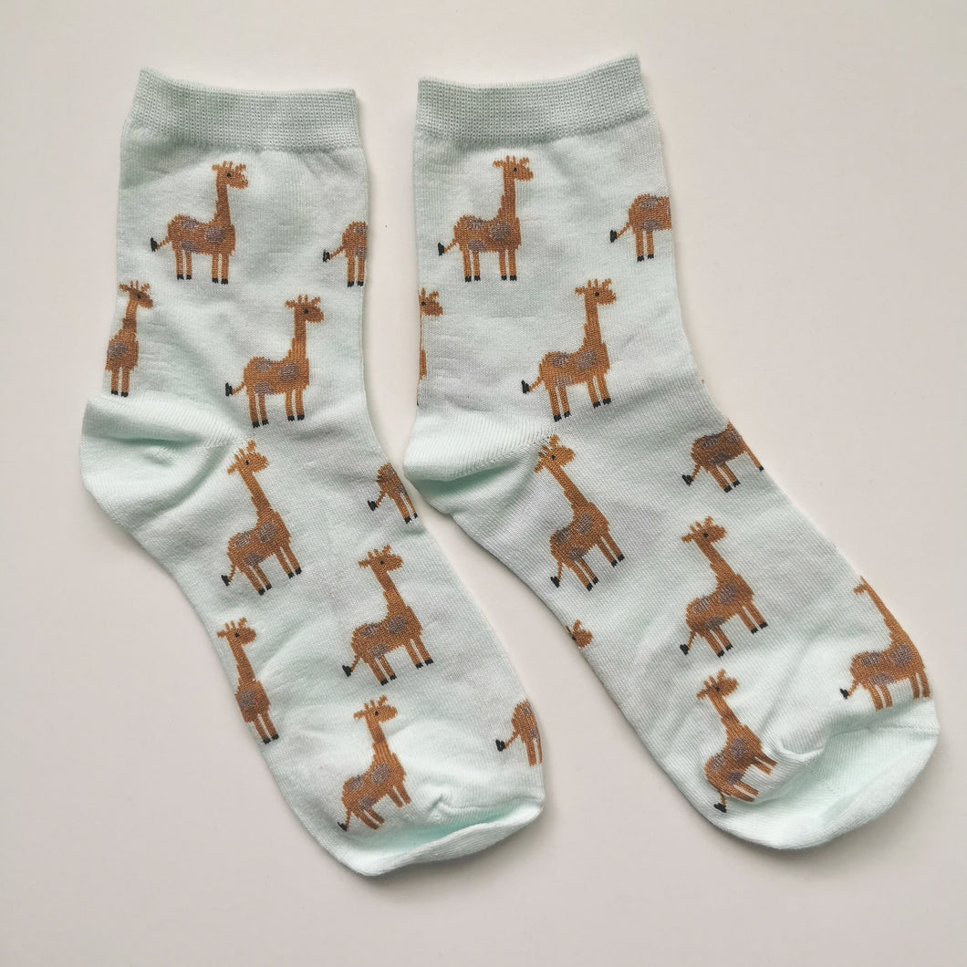 Giraffe Socks | Cute Animals | Soft, Colourful, Happy Cotton Socks