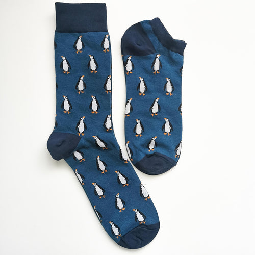 Penguin Socks | Cute Animal Unisex Socks | Soft Cotton, Happy Long and Short Socks