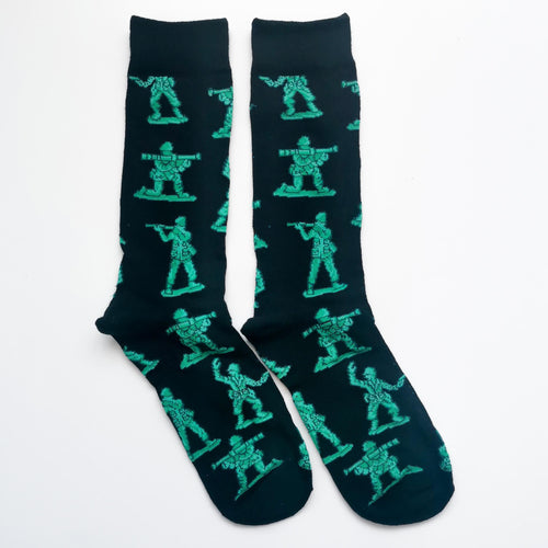 Toy Soldier Socks | Plastic Soldiers, Toy Story Soldiers | Fun, Happy Unisex Socks