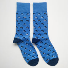 Load image into Gallery viewer, Dolphin Socks | Animals, Cute Designs, Ocean Life Socks | Soft, Colourful, Fun, Happy Unisex Socks
