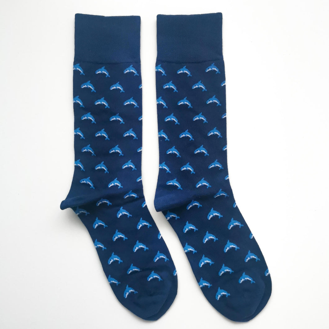 Dolphin Socks | Animals, Cute Designs, Ocean Life Socks | Soft, Colourful, Fun, Happy Unisex Socks