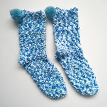 Load image into Gallery viewer, Cosy Bobble Socks | Warm Winter Fleece | Colourful, Soft House Socks
