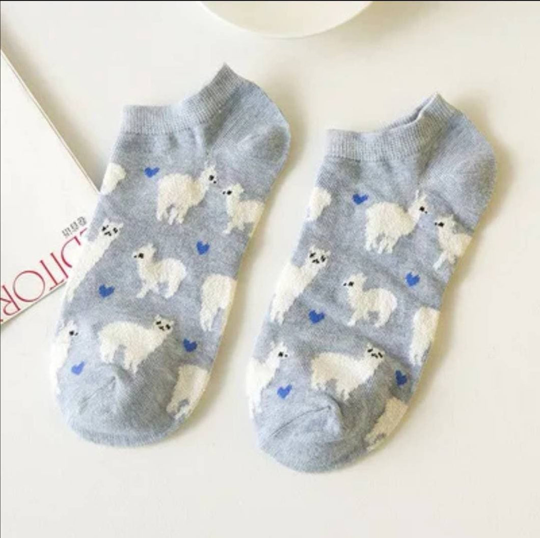 Alpaca Trainer Socks | Cute Animals, Llamas | Fluffy, Soft, Bright, Happy Socks