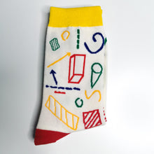 Load image into Gallery viewer, Maths Socks | Maths, Algebra, Shapes, Teacher Gift, Einstein | Soft Dress Socks
