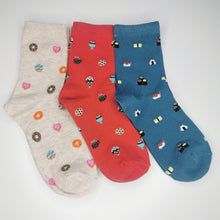 Load image into Gallery viewer, Tasty Food Socks | Sushi, Donuts, Cookies, Ice Cream, Coffee | Colourful, Soft, Bright and Happy Socks
