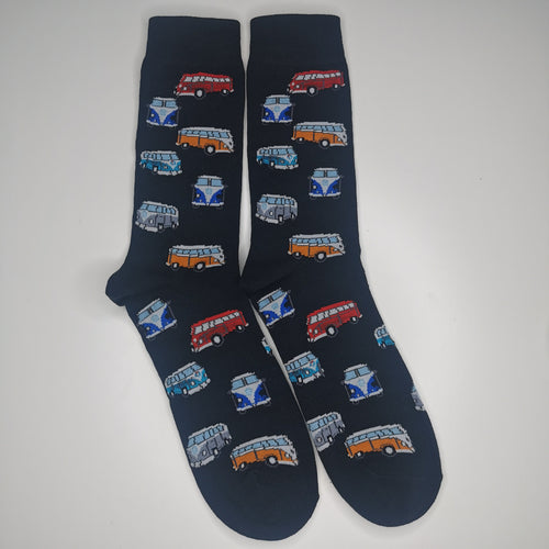 VW Classic Van Socks | Volkswagen Cars, Vans | Colourful, Happy, Soft, Unisex Socks