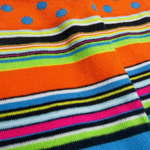 Load image into Gallery viewer, Vivid Striped and Dotted Socks | Bright, Colourful, Soft Socks
