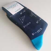 Load image into Gallery viewer, Algebra Unisex Socks | Adult UK Size 8-11 | Maths, Teacher Gift, Einstein, School | Soft Dress Socks
