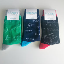 Load image into Gallery viewer, Algebra Unisex Socks | Adult UK Size 8-11 | Maths, Teacher Gift, Einstein, School | Soft Dress Socks
