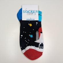 Load image into Gallery viewer, Space Unisex Trainer Socks | Adult UK Size 5-9 | NASA, Rockets, Planets
