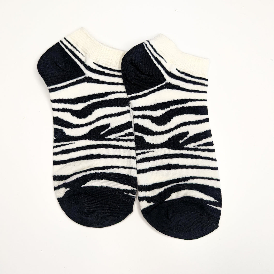 Zebra Unisex Trainer Socks | Adult UK Size 5-9 | Animals, Wildlife, Safari