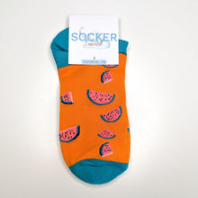 Load image into Gallery viewer, Watermelon Trainer Unisex Socks | Adult UK Size 5-9 | Soft Summer Happy Socks
